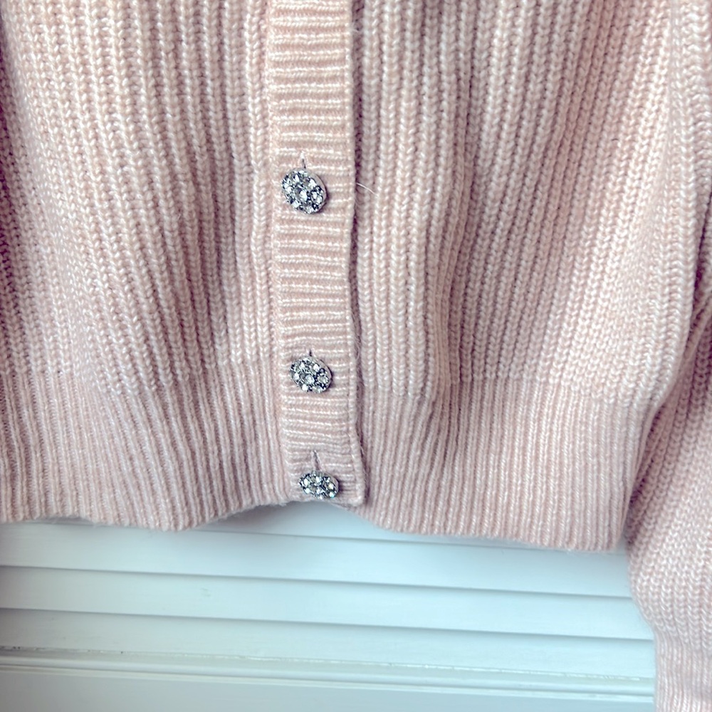 WHBM White House black market pink women’s sweater large - Picture 5 of 8